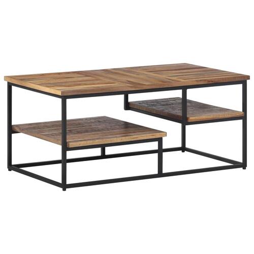 Sofabord 90x50x39 cm massivt genbrugsteak