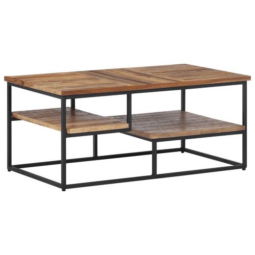 Sofabord 90x50x39 cm massivt genbrugsteak