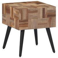 Sidebord 40x40x45 cm massivt genbrugsteak