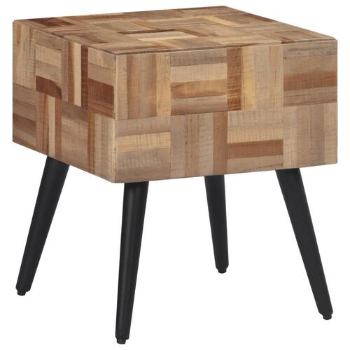 Sidebord 40x40x45 cm massivt genbrugsteak