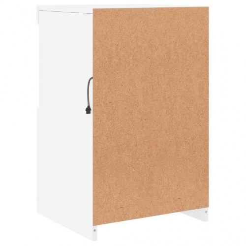 Skænk med LED-lys 41 x 37 x 67 cm - hvid