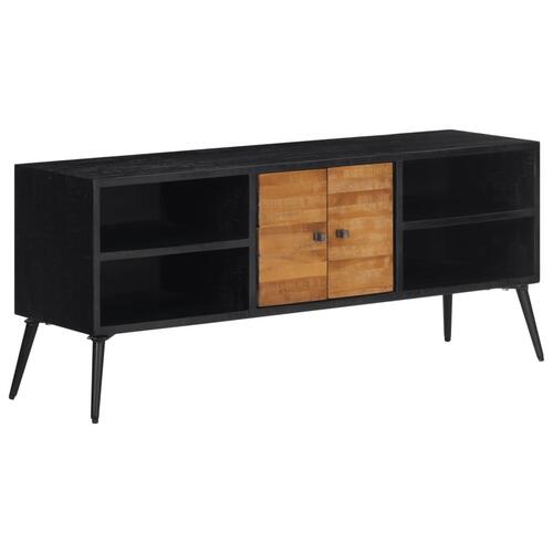 Tv-bord 112x31x45 cm massivt genbrugsteak
