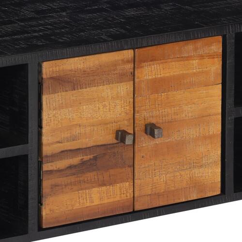 Tv-bord 112x31x45 cm massivt genbrugsteak