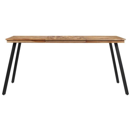 Spisebord 169x98,5x76 cm massivt teaktræ