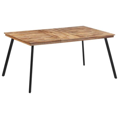Spisebord 169x98,5x76 cm massivt teaktræ
