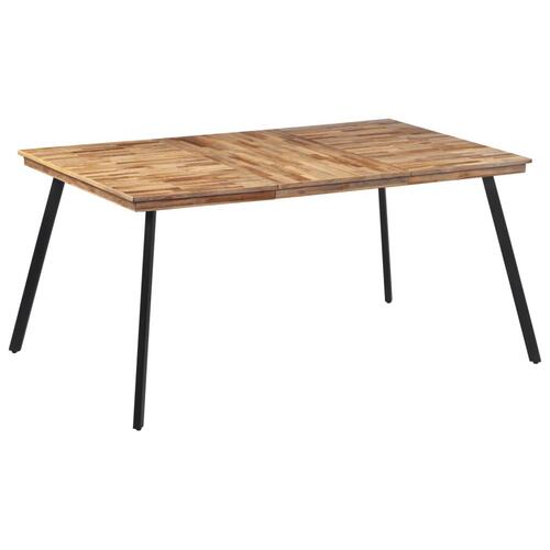 Spisebord 169x98,5x76 cm massivt teaktræ