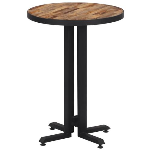 Bistrobord Ø55x76 cm rund massivt genbrugsteak