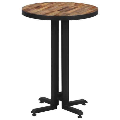 Bistrobord Ø55x76 cm rund massivt genbrugsteak