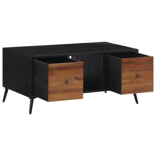 Sofabord 90x50x41 cm massivt genbrugsteak