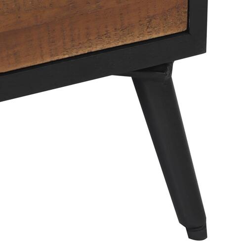 Sofabord 90x50x41 cm massivt genbrugsteak