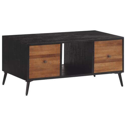 Sofabord 90x50x41 cm massivt genbrugsteak