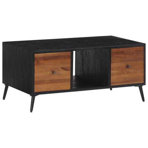 Sofabord 90x50x41 cm massivt genbrugsteak