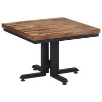 Sofabord 55x55x40 cm massivt genbrugsteak