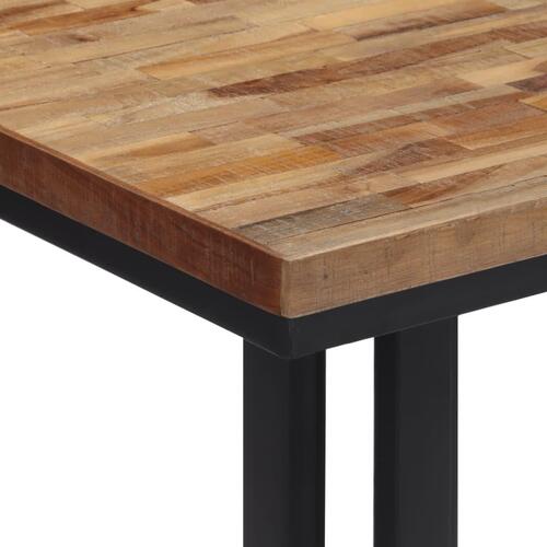 Sofabord 55x55x40 cm massivt genbrugsteak