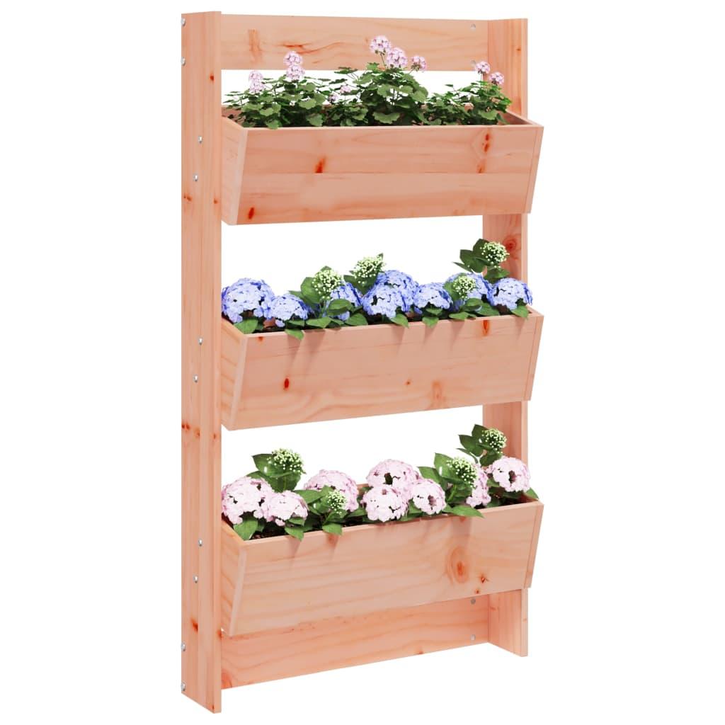Plantevæg i douglasgran - 60 × 18,5 × 110 cm, 3 niveauer