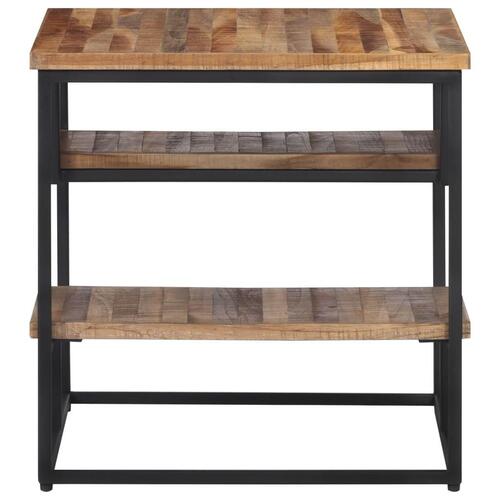Sidebord 50x50x50 cm massivt genbrugsteak