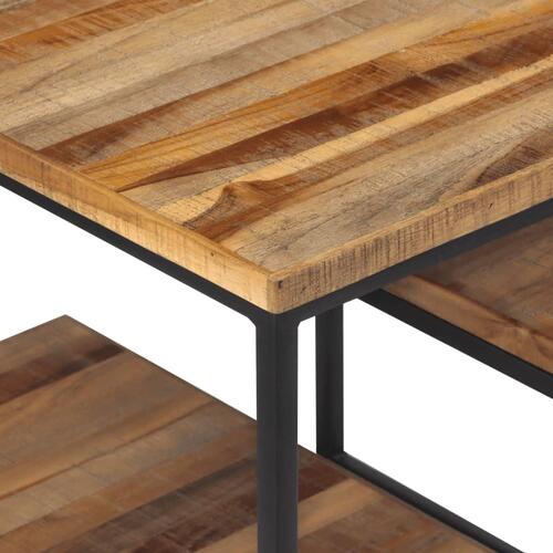 Sidebord 50x50x50 cm massivt genbrugsteak