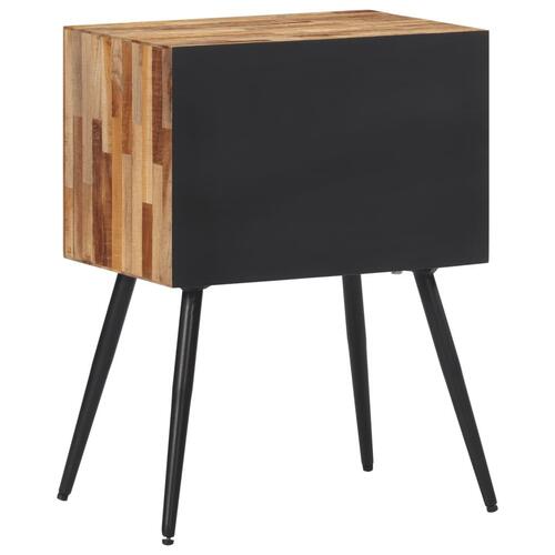 Sengebord 47x31,5x60 cm massivt teaktræ