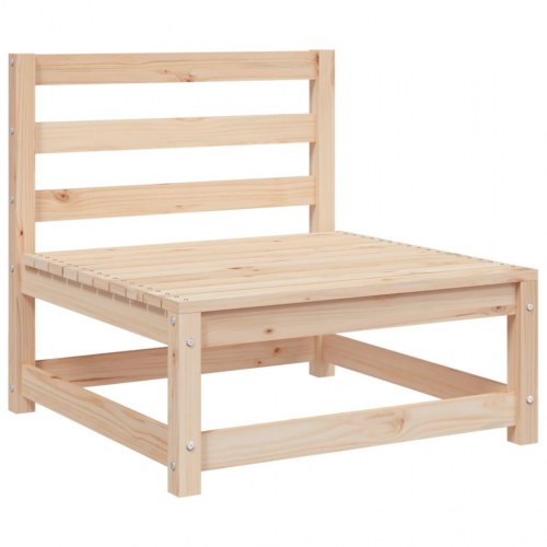 Sofamodul til havesofa 70×70×67 cm uden armlæn - massivt fyrretræ