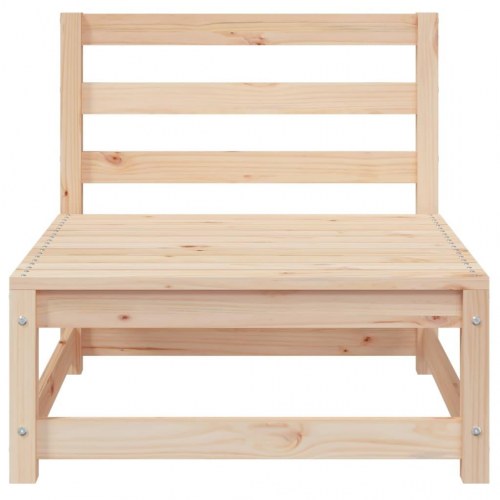 Sofamodul til havesofa 70×70×67 cm uden armlæn - massivt fyrretræ