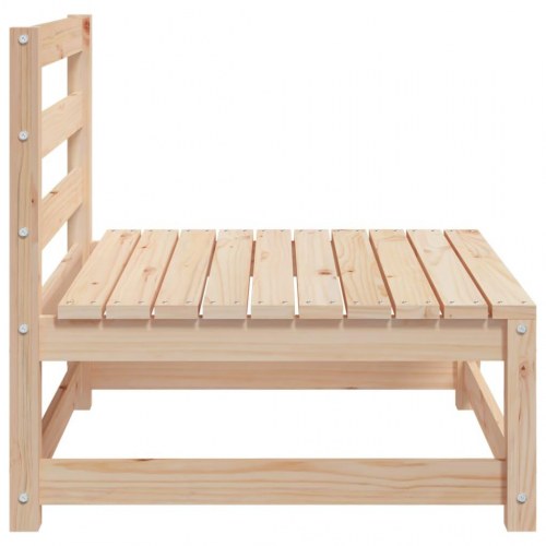 Sofamodul til havesofa 70×70×67 cm uden armlæn - massivt fyrretræ