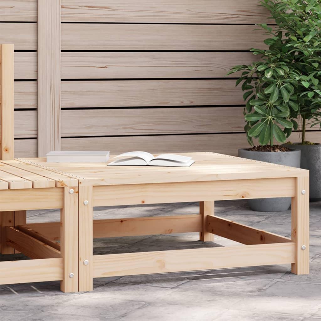 Haveskammel 70x70x30 cm massivt fyrretræ