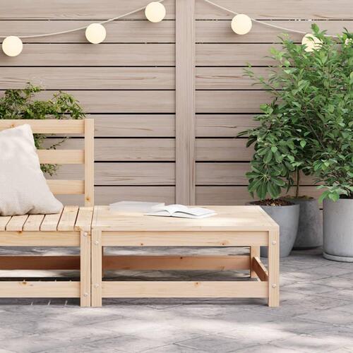 Haveskammel 70x70x30 cm massivt fyrretræ