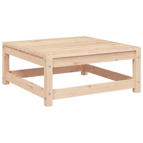 Haveskammel 70x70x30 cm massivt fyrretræ