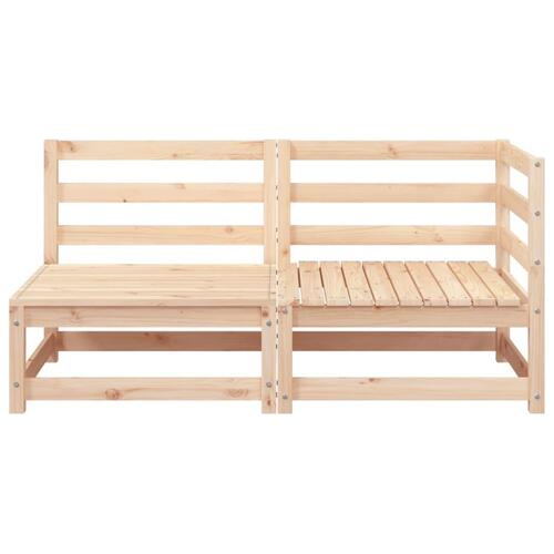 2-personers havesofa massivt fyrretræ