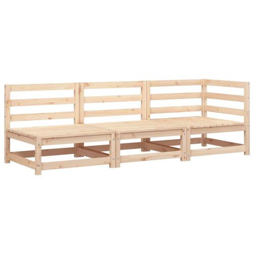 3-personers havesofa massivt fyrretræ