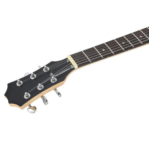 Elektrisk basguitar til begyndere inkl. taske 4/4 39" brun sort