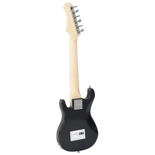 Elektrisk guitar til børn inkl. taske 3/4 30" brun og hvid
