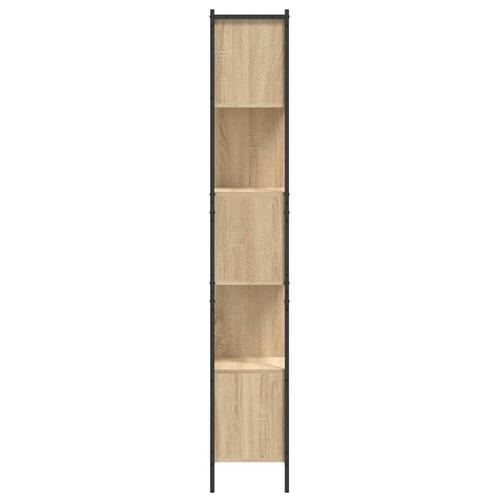 Bogreol 72x28x172 cm konstrueret træ sonoma-eg