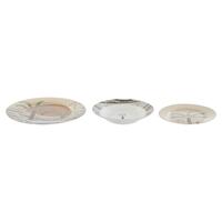 Spisestel Home ESPRIT Beige Multifarvet Porcelæn 18 Dele 27 x 27 x 2 cm