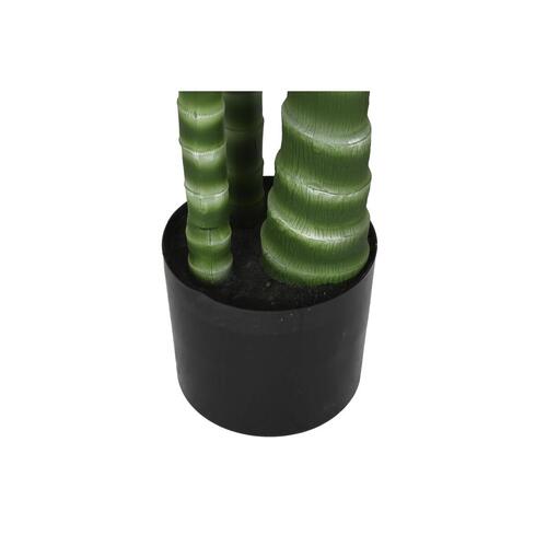 Dekorativ plante Home ESPRIT Polyetylen Cement Palmera 100 x 100 x 235 cm