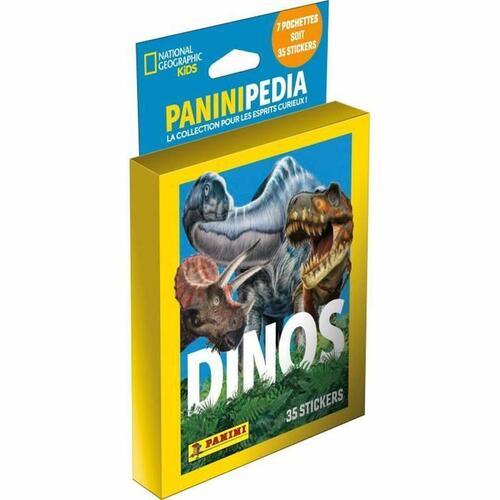 Pakke med klistermærker Panini National Geographic - Dinos (FR) 7 Konvolutter