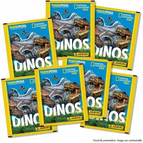 Pakke med klistermærker Panini National Geographic - Dinos (FR) 7 Konvolutter