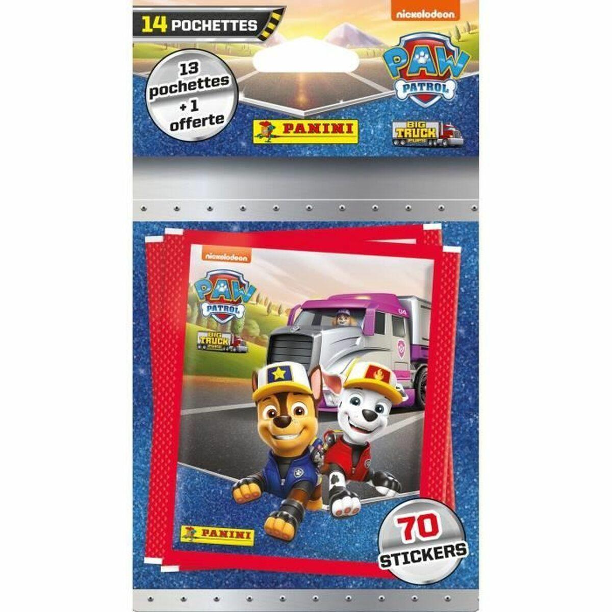 Pakke med klistermærker Panini Paw Patrol 14 Konvolutter