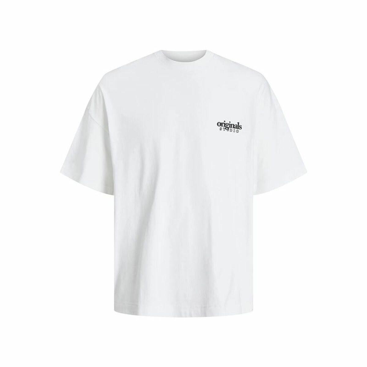 Kortærmet T-shirt til Mænd Jack & Jones bari Back Hvid Mænd L