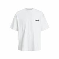 Kortærmet T-shirt til Mænd Jack & Jones bari Back Hvid Mænd XL