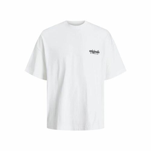 Kortærmet T-shirt til Mænd Jack & Jones bari Back Hvid Mænd XL