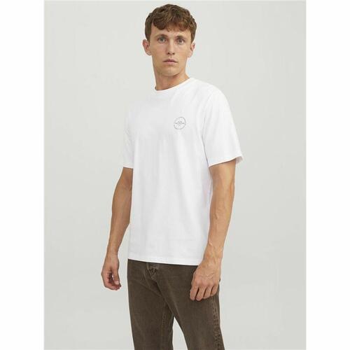 Kortærmet T-shirt til Mænd Jack & Jones lushield Hvid Mænd XL