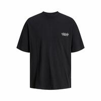 Kortærmet T-shirt til Mænd Jack & Jones bari Back Sort Mænd 2XL
