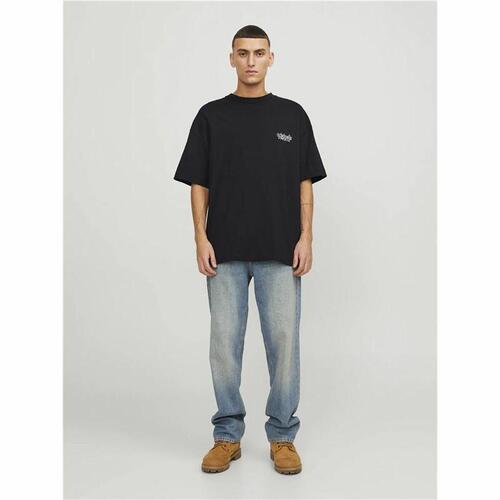 Kortærmet T-shirt til Mænd Jack & Jones bari Back Sort Mænd 2XL