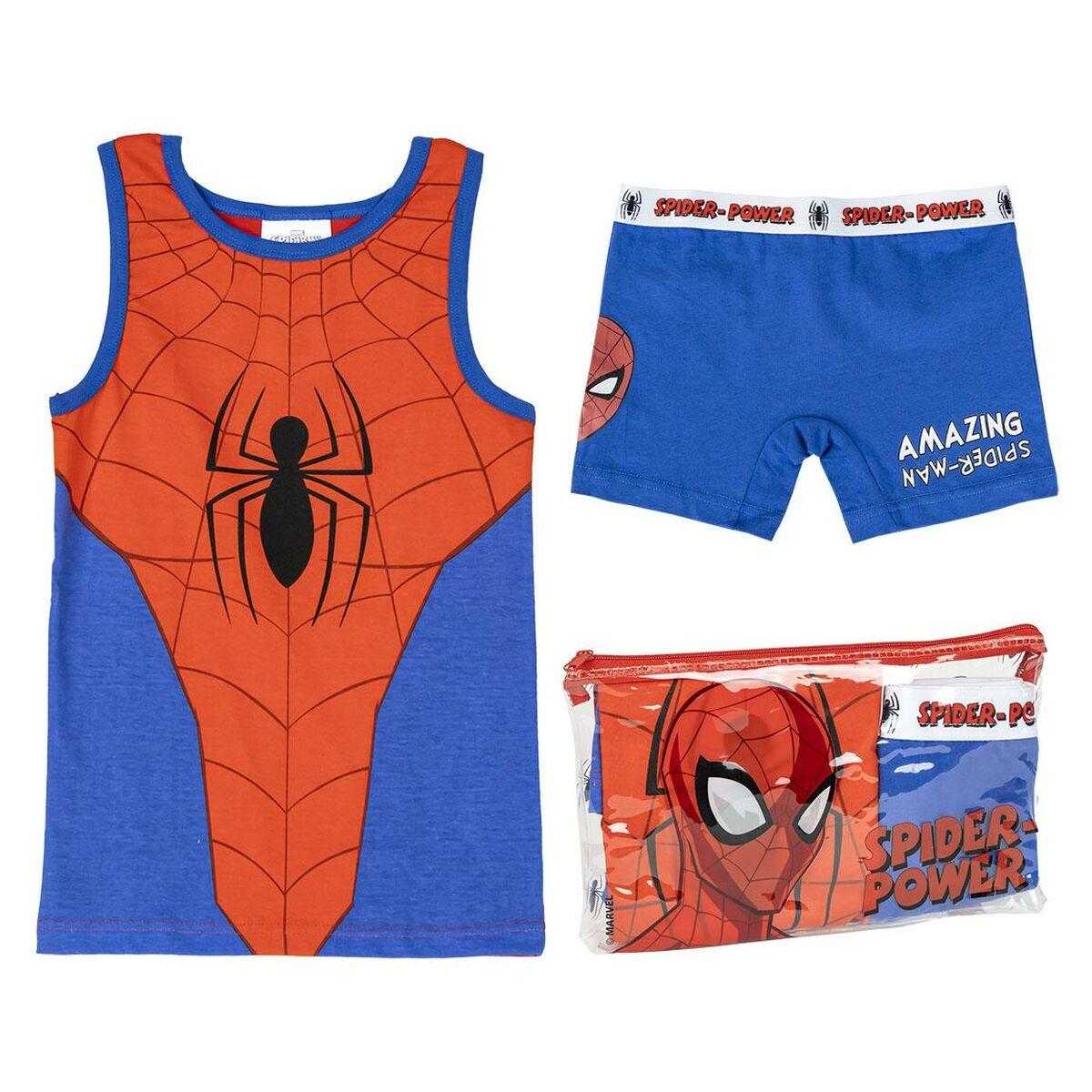 Nattøj Børns Spider-Man Rød Blå 6 år