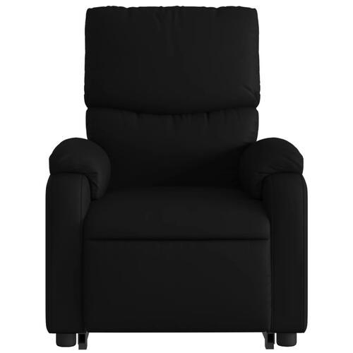 Massagestol med løftefunktion kunstlæder sort