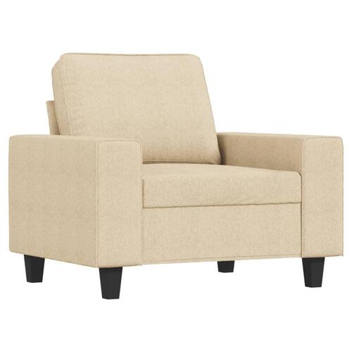 Lænestol 60 cm stof cremefarvet