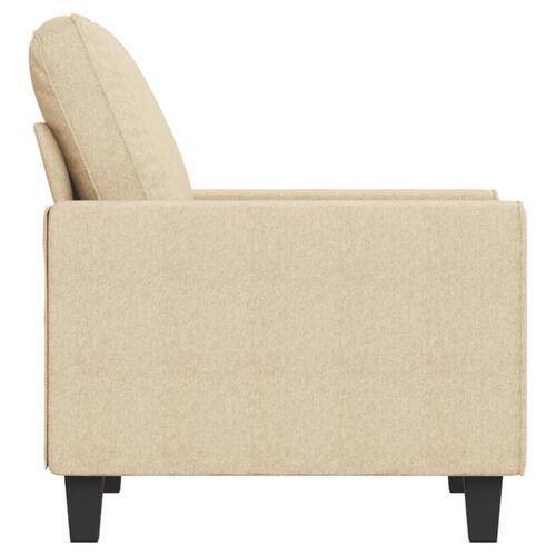 Lænestol 60 cm stof cremefarvet
