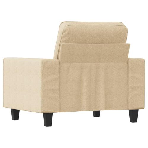 Lænestol 60 cm stof cremefarvet