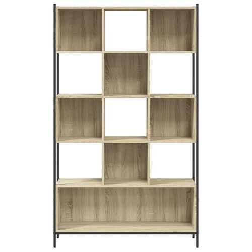 Bogreol 102x28x172 cm konstrueret træ sonoma-eg
